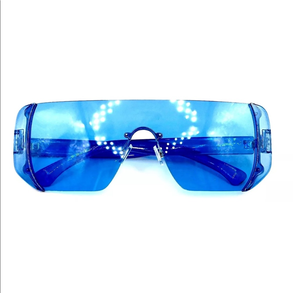 Oversized Blue Sunglasses - Picture 3 of 5